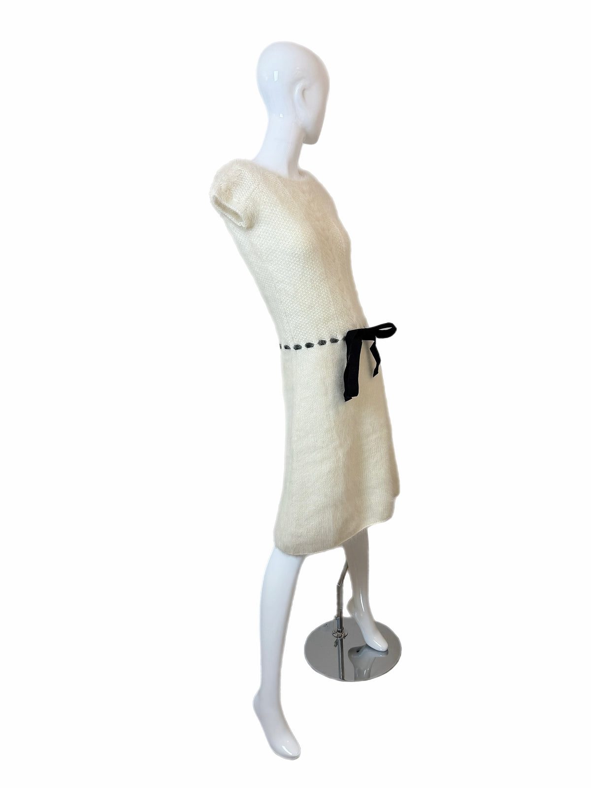 PHILOSOPHY DI ALBERTA FERRETTI Vintage Ivory Fuzzy Sweater Dress