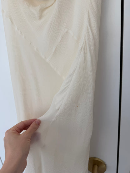 JOHN GALLIANO 2006 Vintage Silk Ivory White Slip Dress