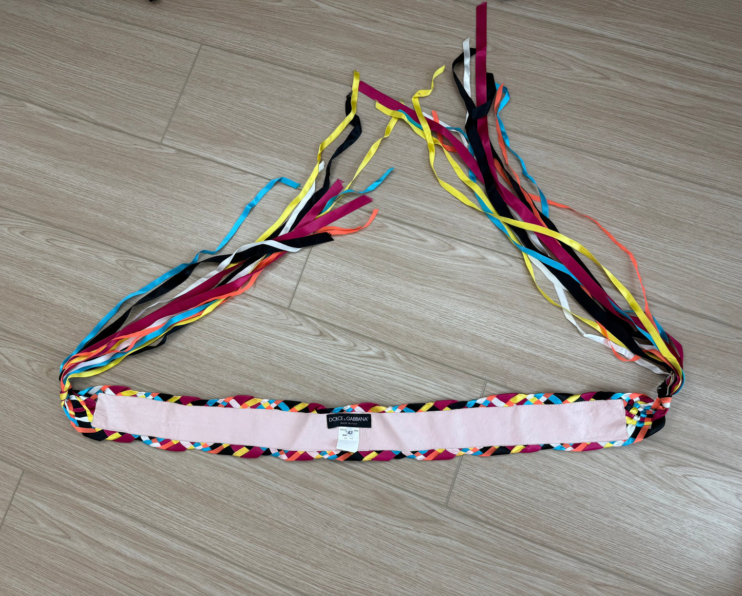 DOLCE & GABBANA 2002 Vintage Runway Ribbon Belt