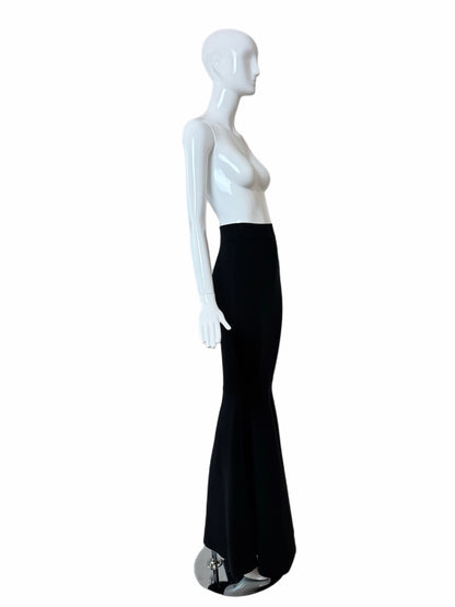 NINA RICCI 2023 Runway Black Wool Trumpet Maxi Skirt