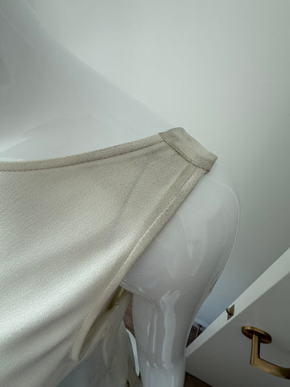 LES HABITUDES 90's Vintage Silk Backless Evening Gown