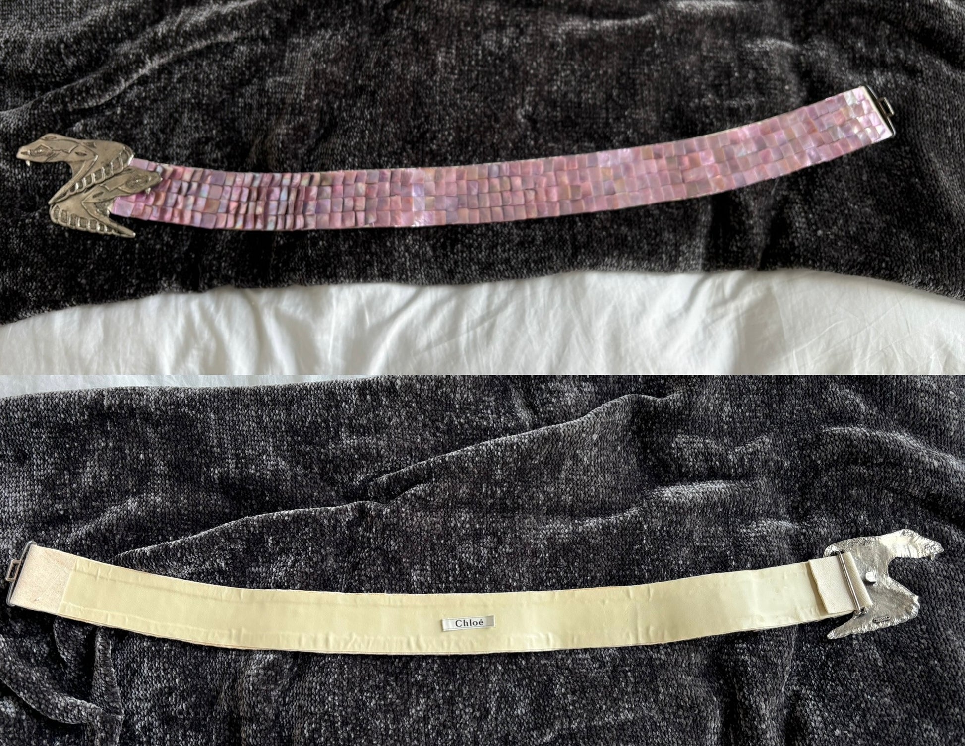 Chloe by Stella McCartney mother of pearl vintage belt