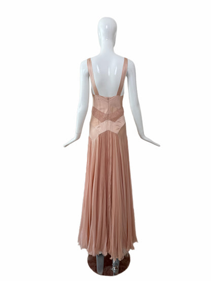 DIOR by JOHN GALLIANO 2003 Vintage Ballet Slipper Pink Silk Gown