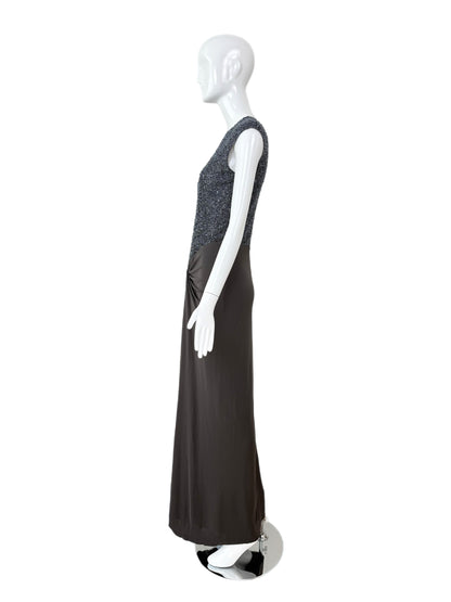 RANDOLPH DUKE 2000 Vintage Runway Beaded Evening Gown