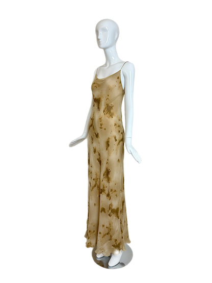 DONNA KARAN 90's Vintage Silk Maxi Slip Dress