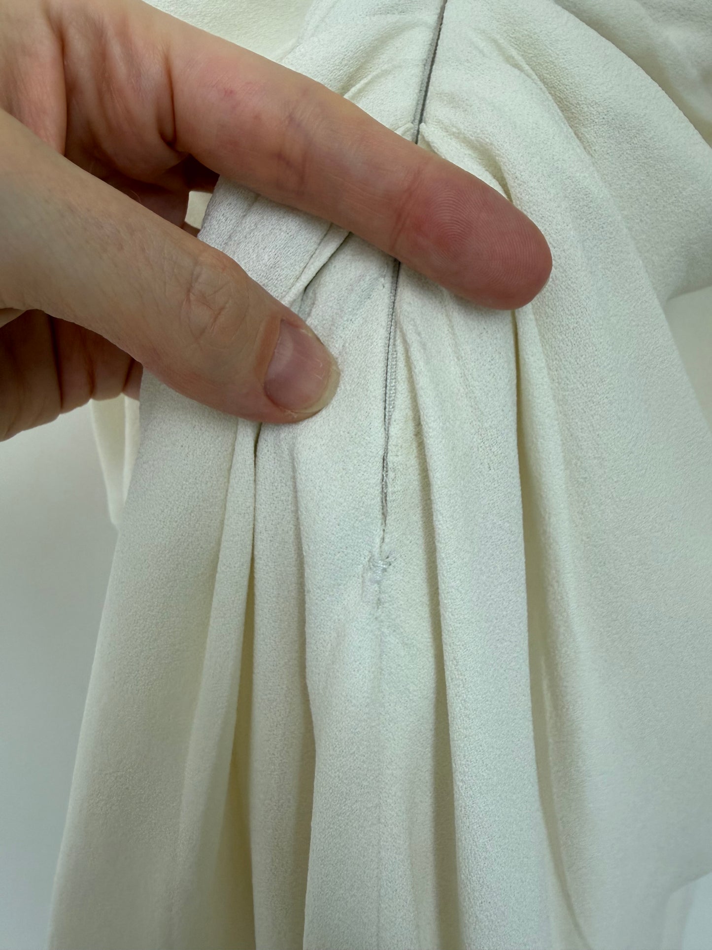 DIOR by JOHN GALLIANO 2008 Vintage Off-White Ruched Grecian Dress