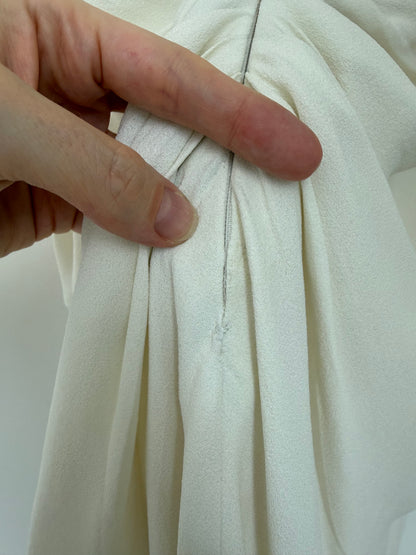 DIOR by JOHN GALLIANO 2008 Vintage Off-White Ruched Grecian Dress