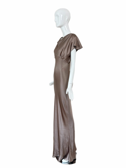MARIA GRACHVOGEL Vintage Mauve Silk Evening Gown
