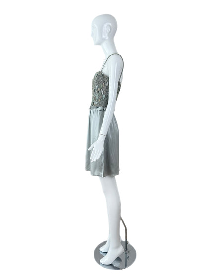EMPORIO ARMANI 2008 Vintage Runway Silk Embellished Dress