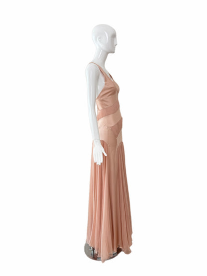 DIOR by JOHN GALLIANO 2003 Vintage Ballet Slipper Pink Silk Gown