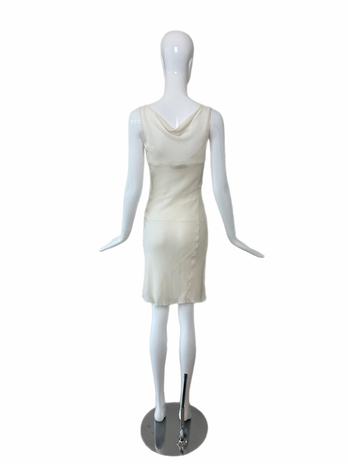 JOHN GALLIANO 2006 Vintage Silk Ivory White Slip Dress