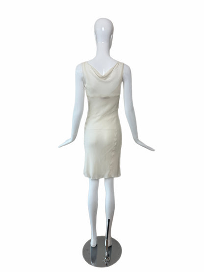 JOHN GALLIANO 2006 Vintage Silk Ivory White Slip Dress