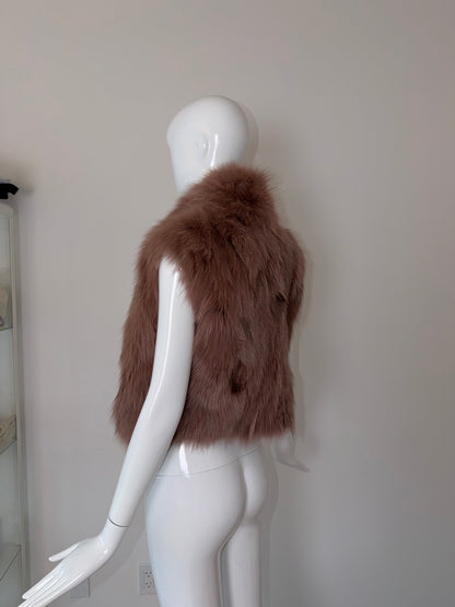 *USA ONLY* FAYCAL AMOR PLEIN SUD Vintage Fur Vest