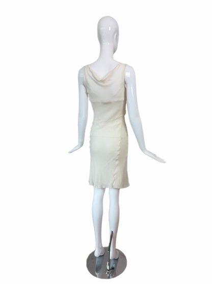 JOHN GALLIANO 2006 Vintage Silk Ivory White Slip Dress