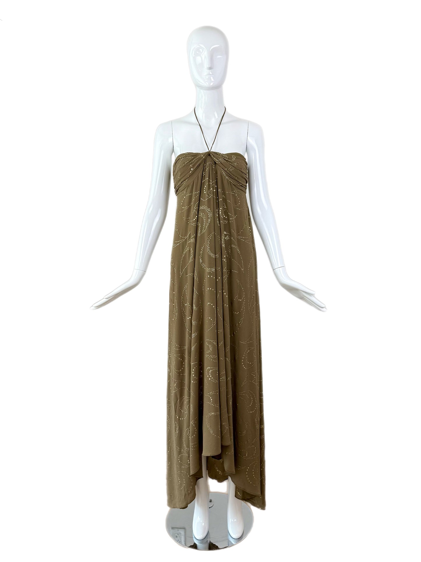 CELINE by MICHAEL KORS 2003 Vintage Runway Silk Maxi Dress