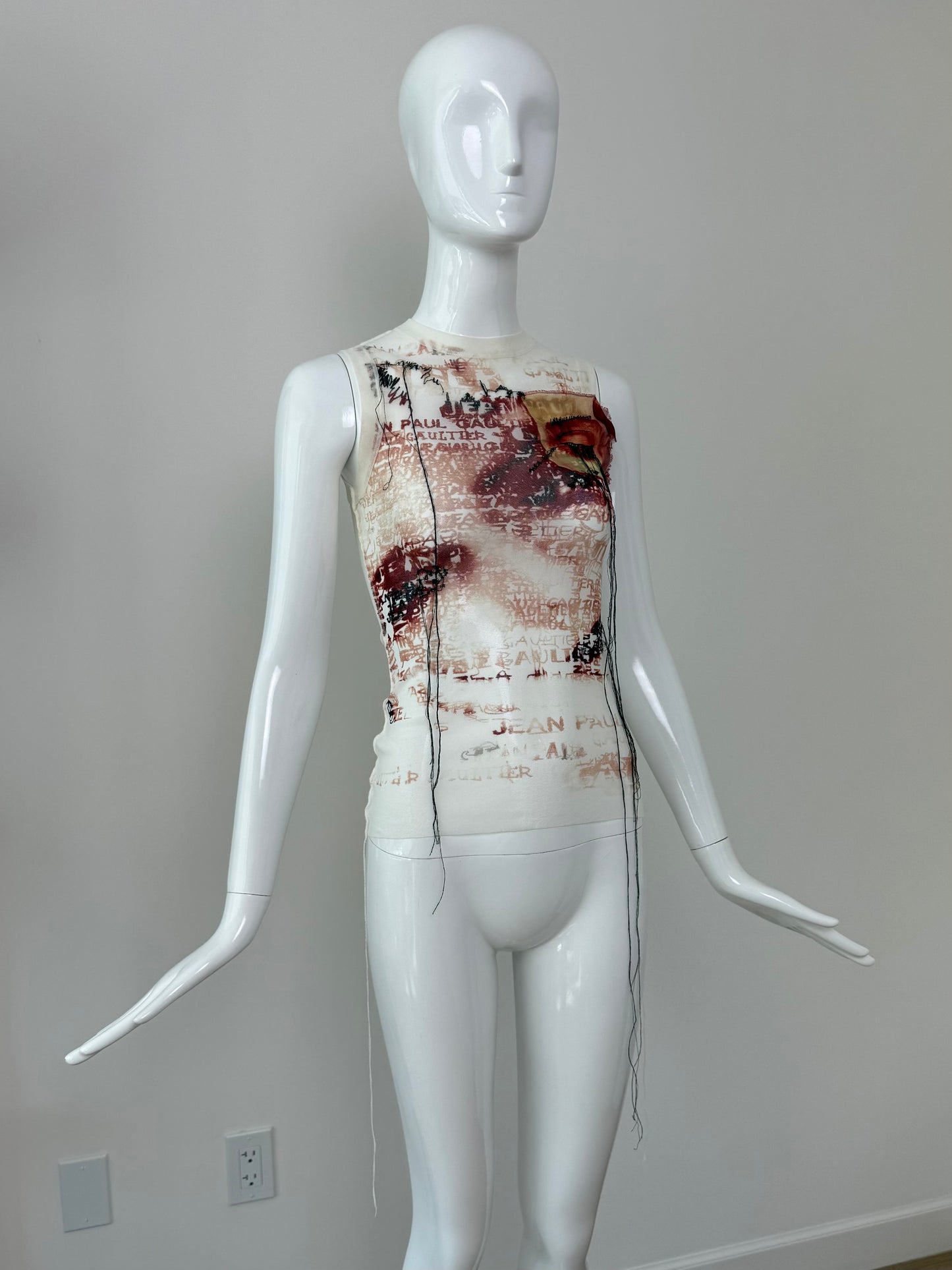 JEAN PAUL GAULTIER 2002 Vintage Mesh Tank Top