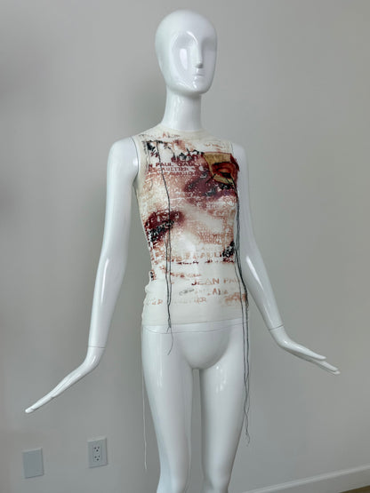 JEAN PAUL GAULTIER 2002 Vintage Mesh Tank Top