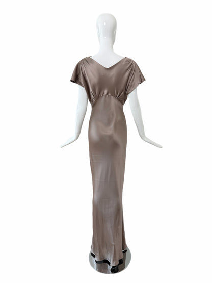 MARIA GRACHVOGEL Vintage Mauve Silk Evening Gown