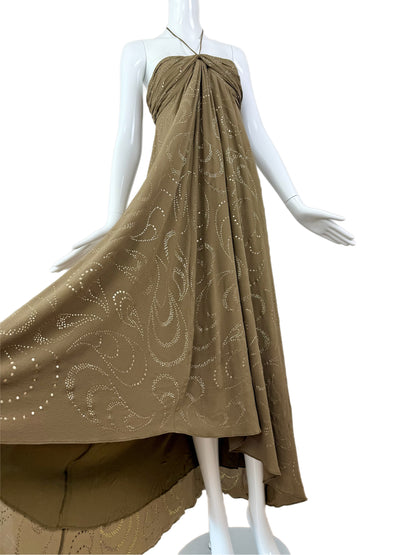 CELINE by MICHAEL KORS 2003 Vintage Runway Silk Maxi Dress