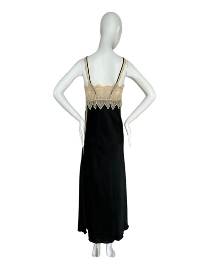 ZANDRA RHODES 1978 Vintage Runway Lingerie Gown