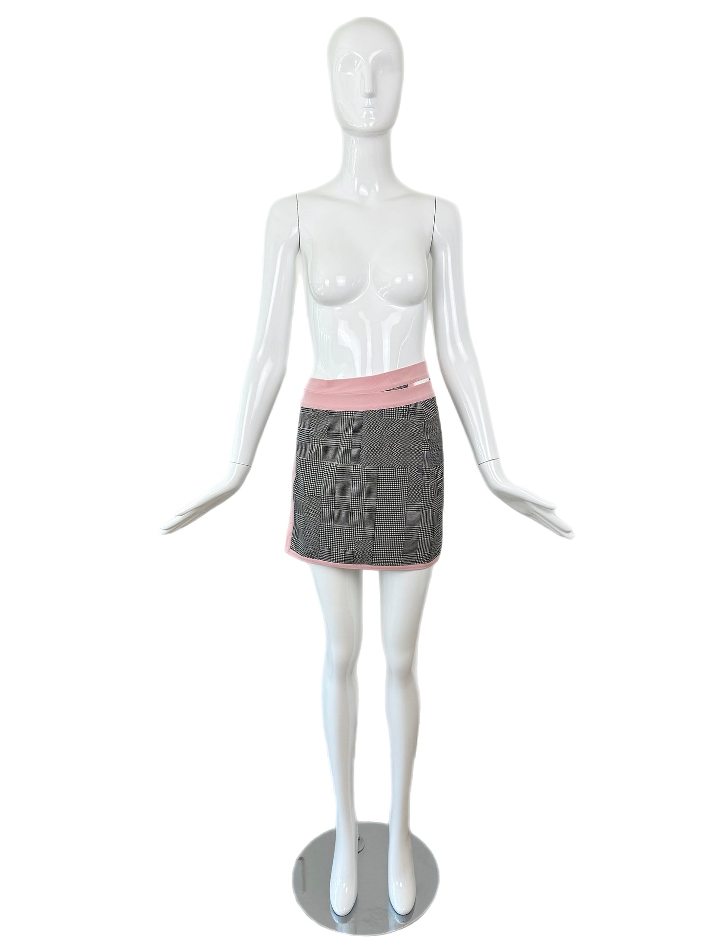 DIOR by JOHN GALLIANO c.'02 Vintage Houndstooth Gingham Cover-Up
