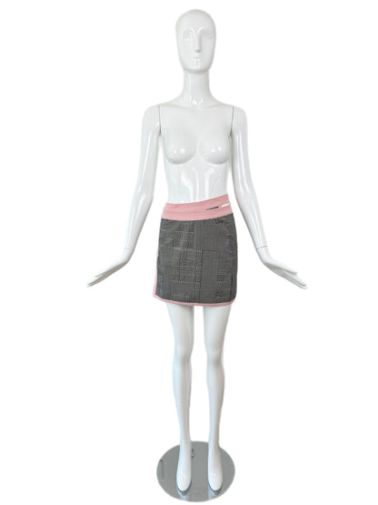 DIOR by JOHN GALLIANO c.'02 Vintage Houndstooth Gingham Cover-Up