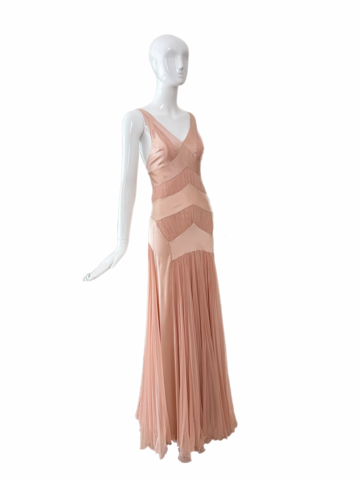 DIOR by JOHN GALLIANO 2003 Vintage Ballet Slipper Pink Silk Gown