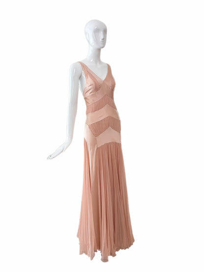 DIOR by JOHN GALLIANO 2003 Vintage Ballet Slipper Pink Silk Gown