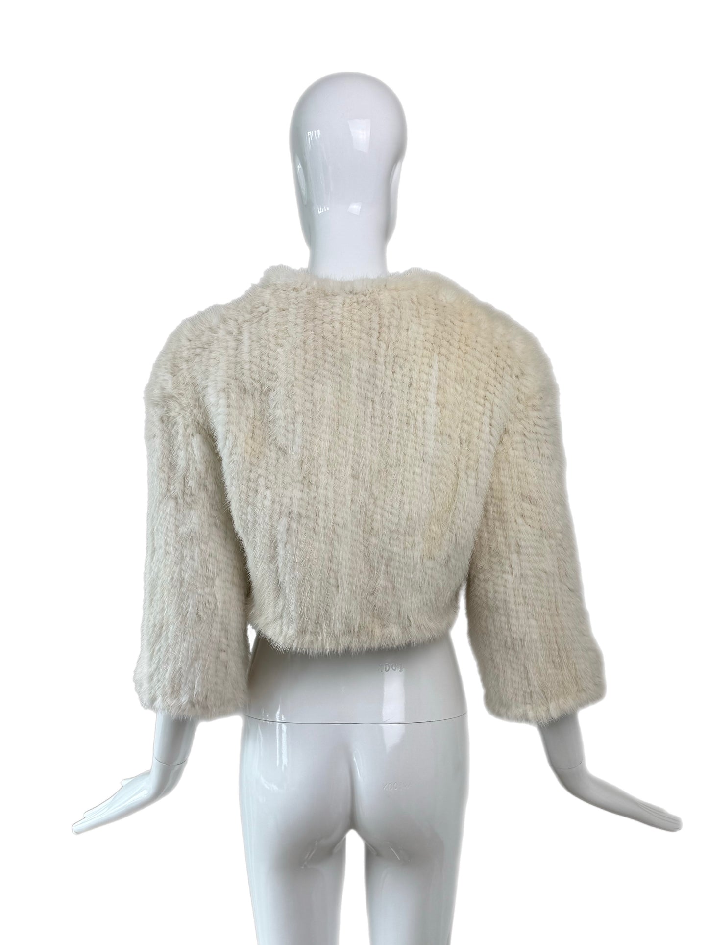 VINTAGE Ivory Beaver/Mink Fur Bolero (USA Purchase Only)