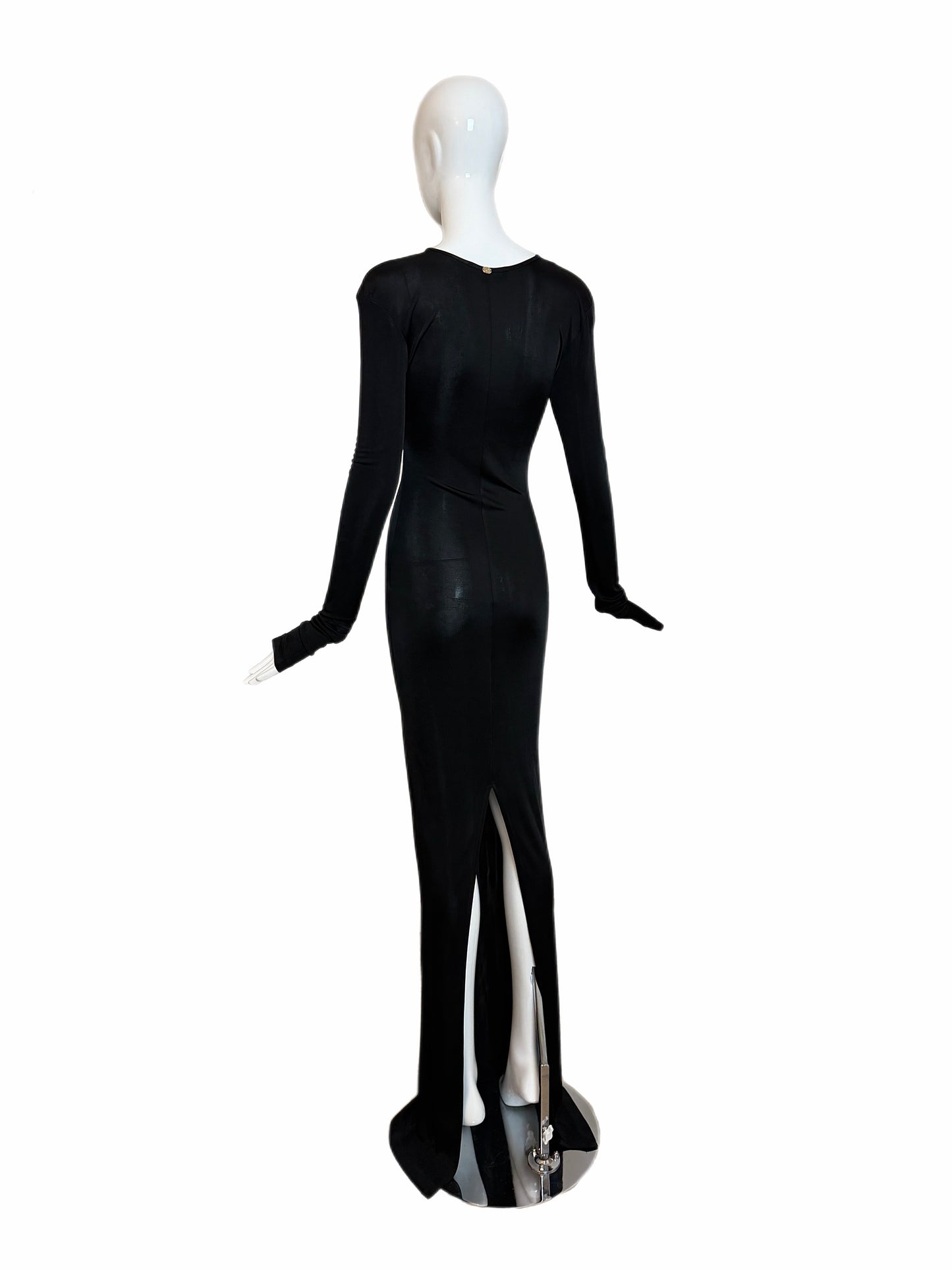 GUCCI by TOM FORD 2002 Vintage Slinky Body Hugging Extra Long Gown