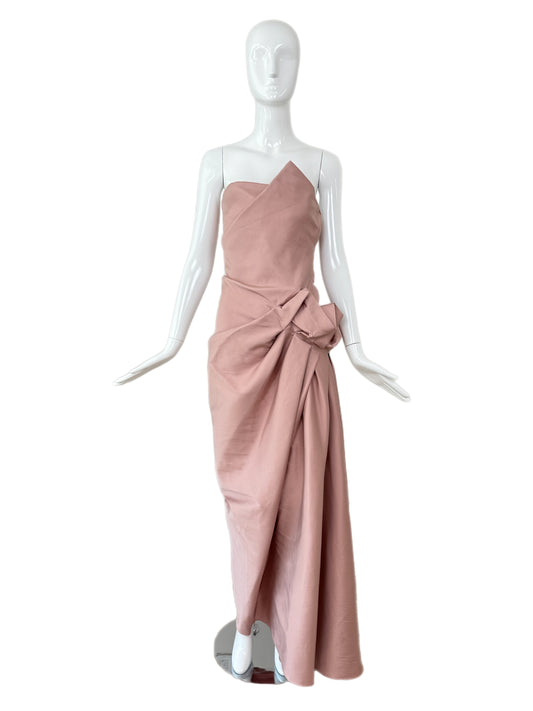 DONNA KARAN 2009 Vintage Pink Silk Evening Gown