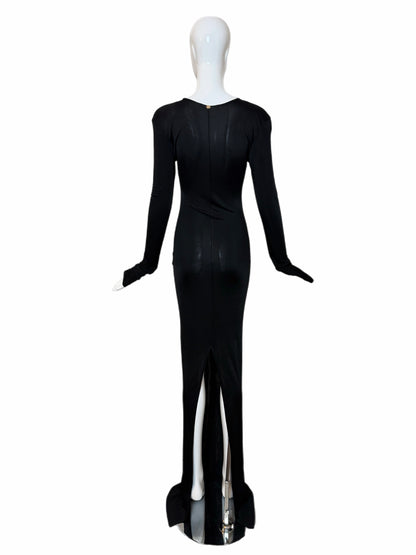 GUCCI by TOM FORD 2002 Vintage Slinky Body Hugging Extra Long Gown