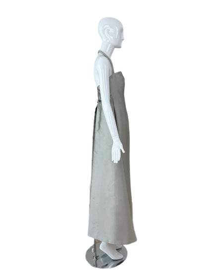 RANDOLPH DUKE 2000 Vintage Runway Silver Ball Gown