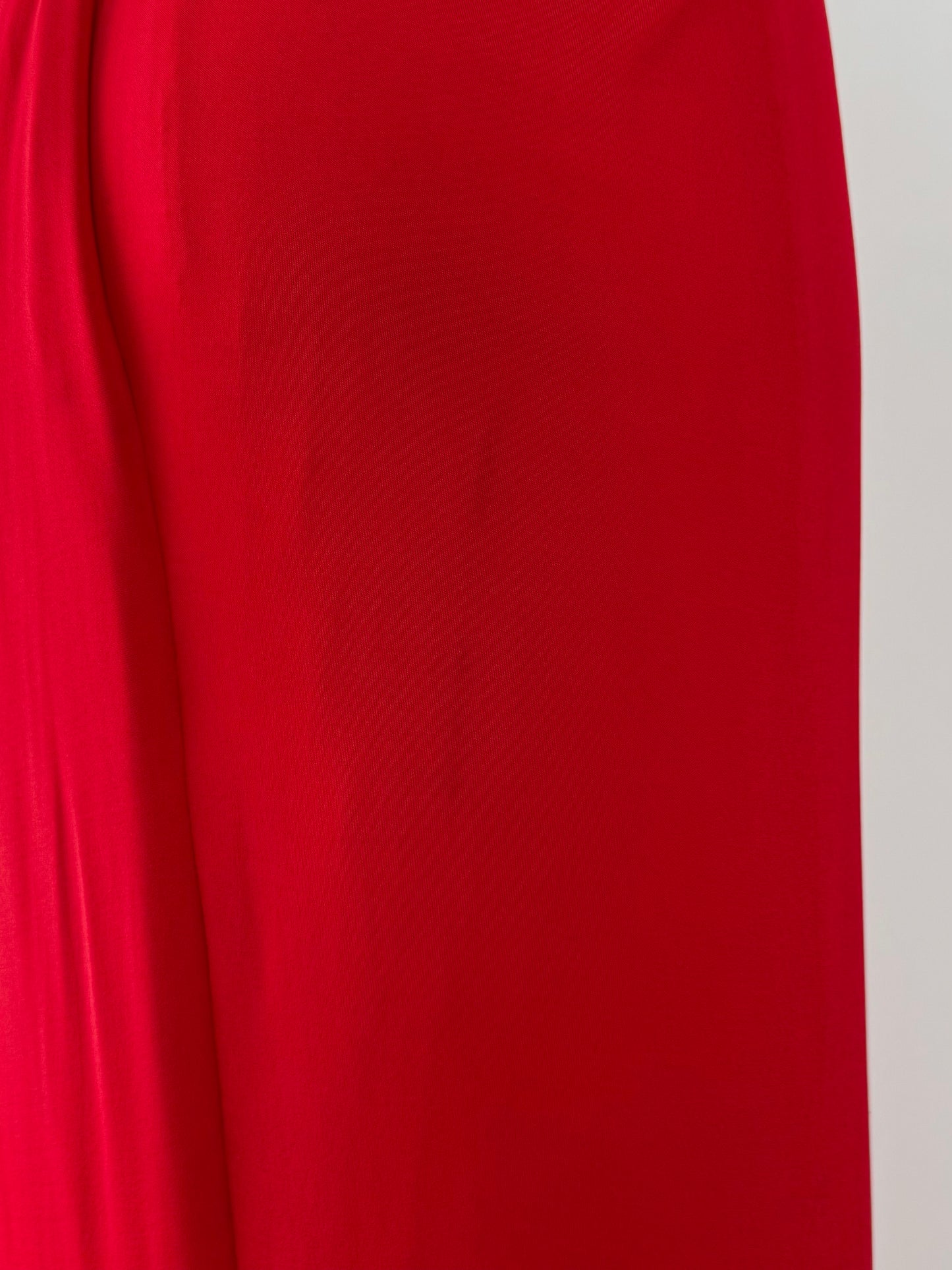 DONNA KARAN 2012 Vintage Tomato Red Evening Gown