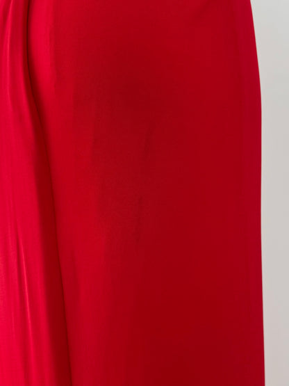 DONNA KARAN 2012 Vintage Tomato Red Evening Gown