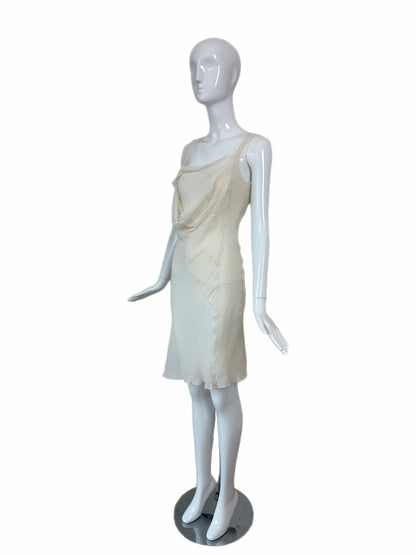 JOHN GALLIANO 2006 Vintage Silk Ivory White Slip Dress