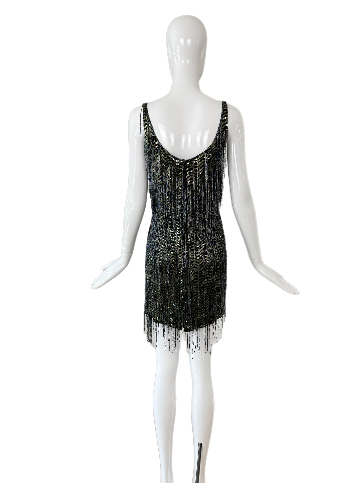 KATHARINE HAMNETT 1996 Vintage Runway Heavily Beaded Dress