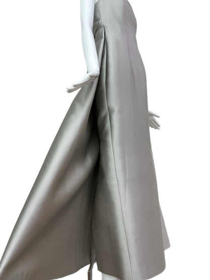 RANDOLPH DUKE 2000 Vintage Runway Silver Ball Gown