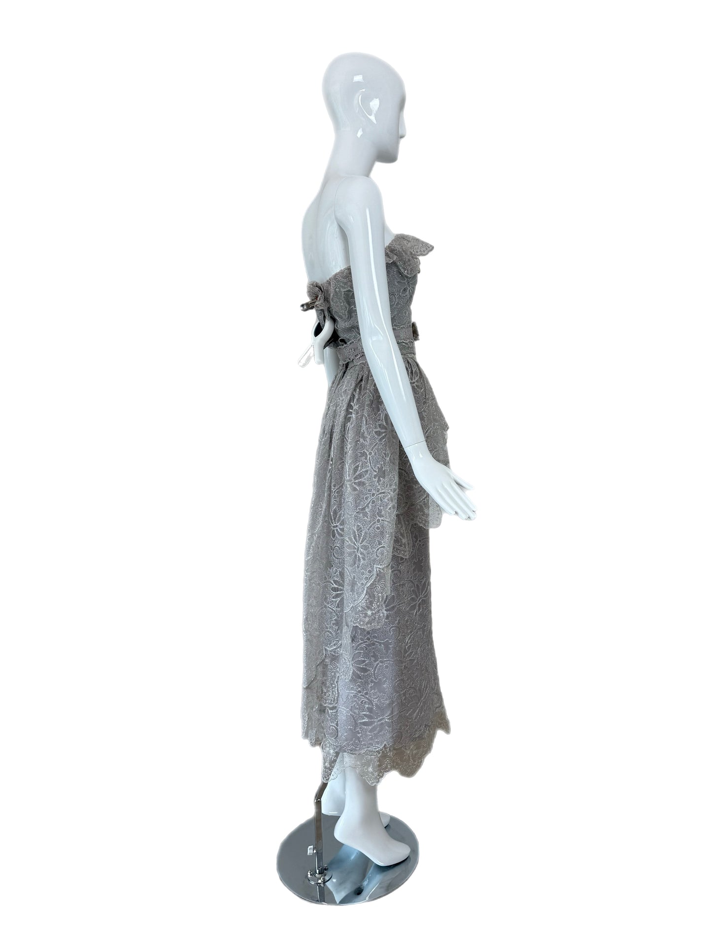 GIORGIO SANT'ANGELO 1983 Vintage Runway 4 Piece Lace Ensemble