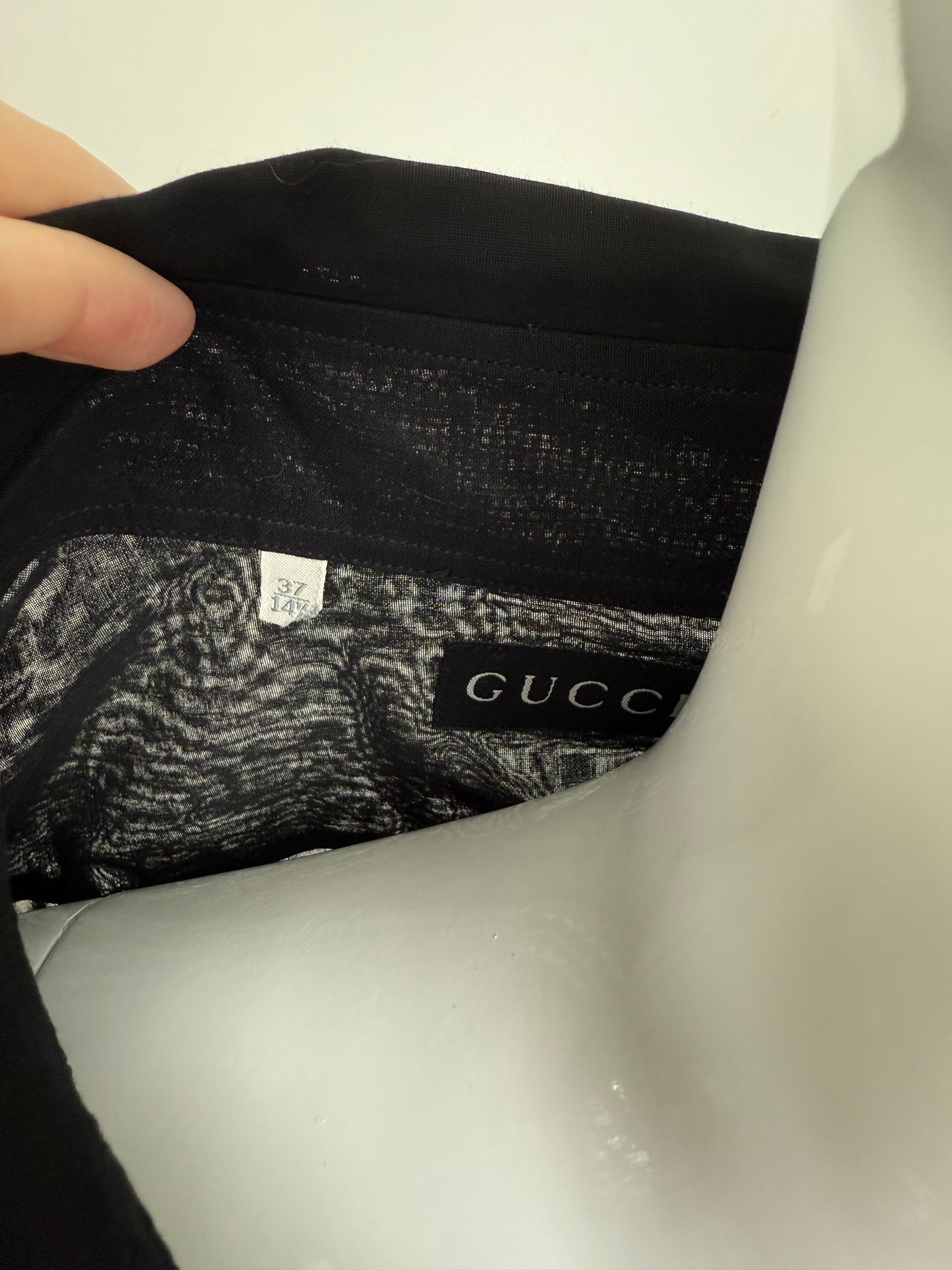 GUCCI by TOM FORD 1997 Vintage Runway Black Shirt