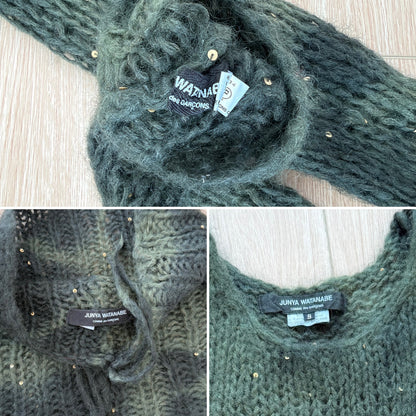 JUNYA WANTANABE COMME DES GARCONS 2006 Vintage Runway Style Grunge 3 Piece Sweater