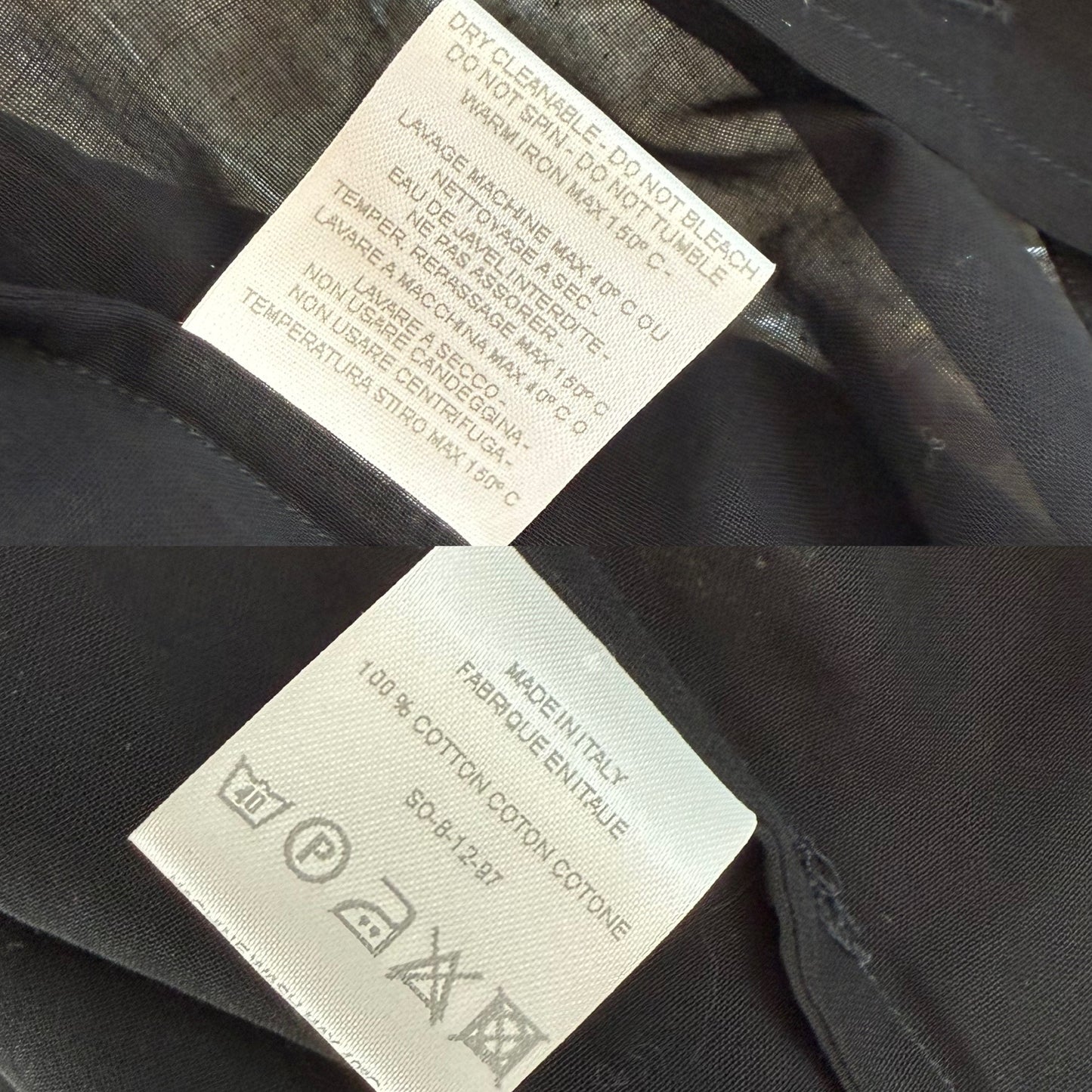 GUCCI by TOM FORD 1997 Vintage Runway Black Shirt