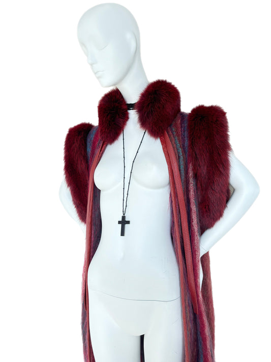 CHRISTIAN DIOR Boutique Fourrure Vintage Long Fur Vest