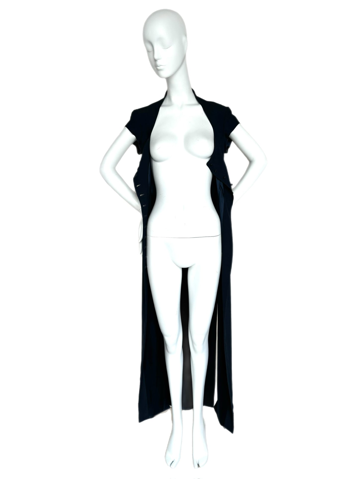 RICHARD TYLER Vintage Navy Long Dress w. Slits