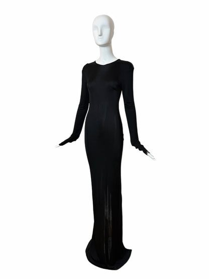 GUCCI by TOM FORD 2002 Vintage Slinky Body Hugging Extra Long Gown