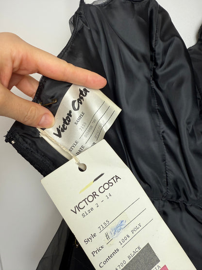 VICTOR COSTA 1986 Vintage Sample LBD