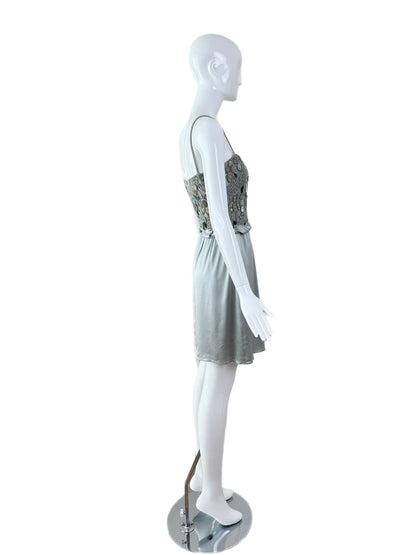 EMPORIO ARMANI 2008 Vintage Runway Silk Embellished Dress