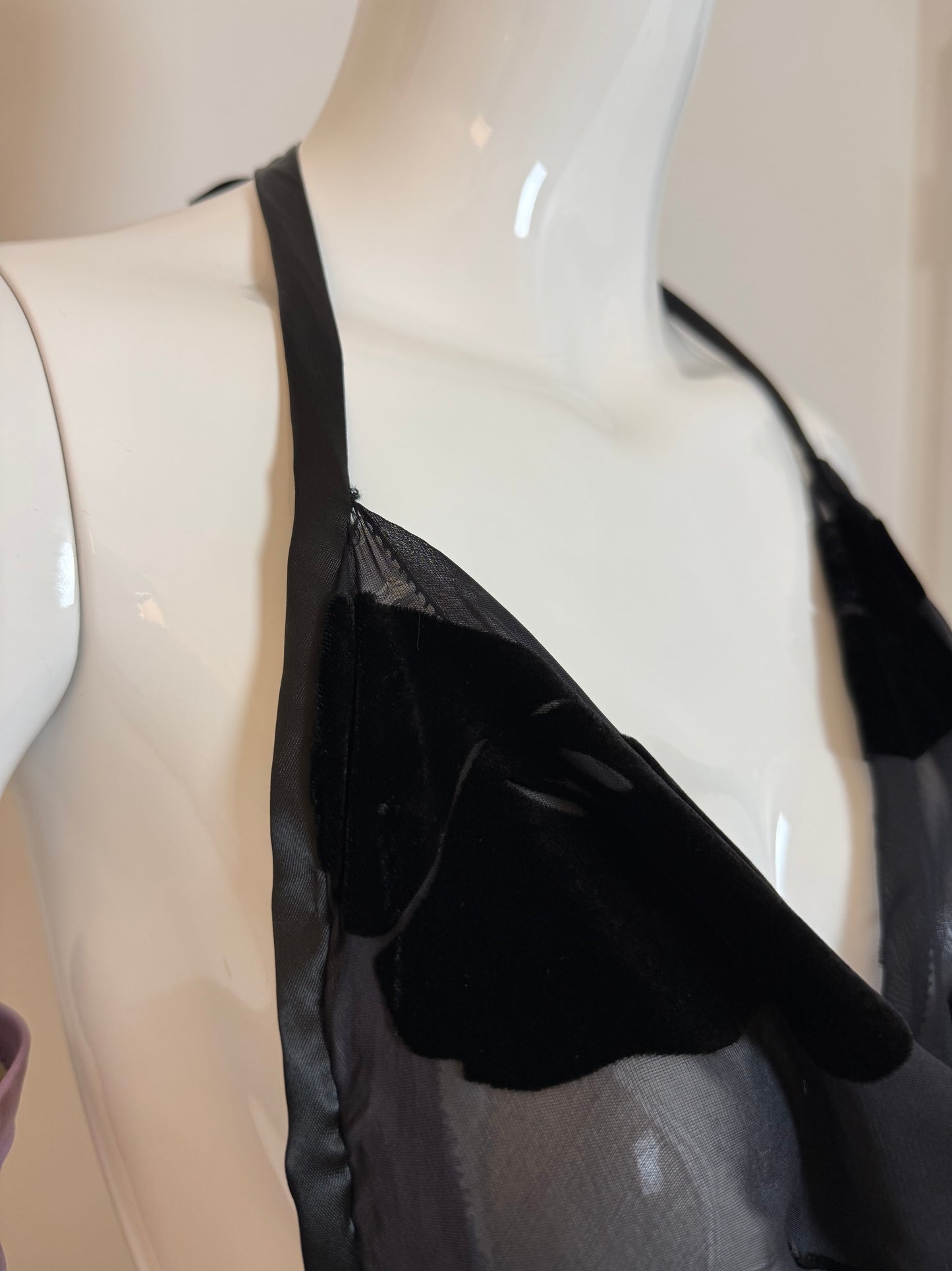 NINA RICCI 2011 Vintage Runway Full Look: Backless Gown + Leather Gloves