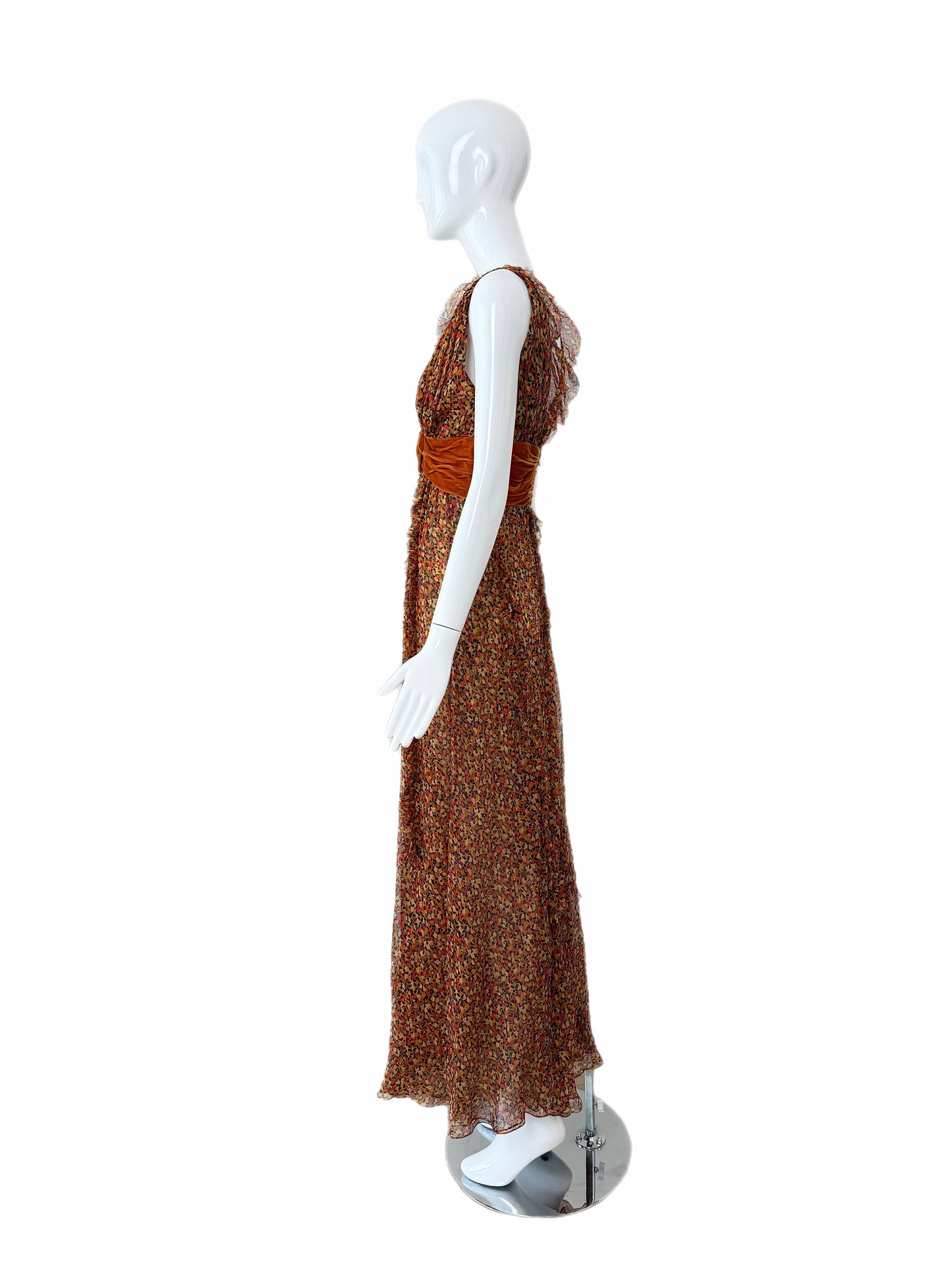 OSCAR DE LA RENTA 2006 Vintage Silk Chiffon Gown