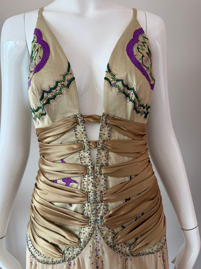 Mandalay Y2K Vintage Iconic Ruched Embellished Cocktail Dress
